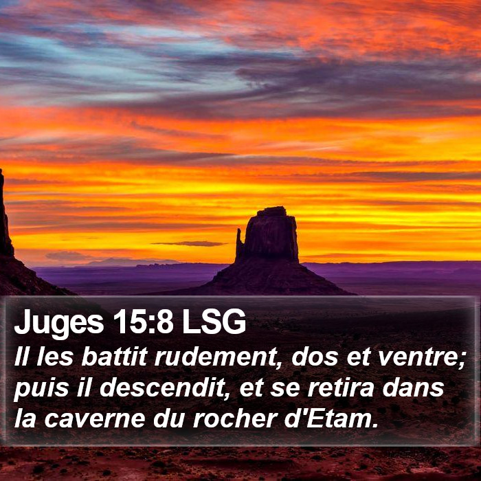Juges 15:8 LSG Bible Study