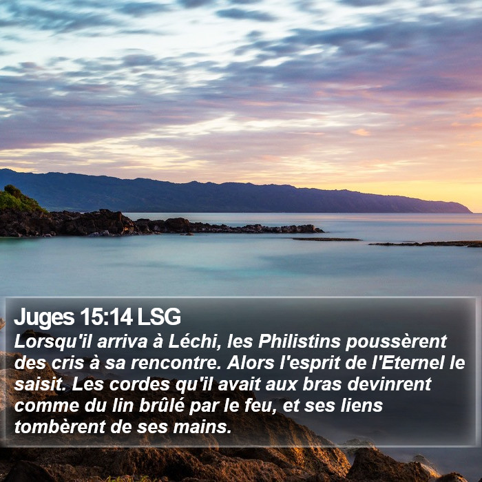 Juges 15:14 LSG Bible Study