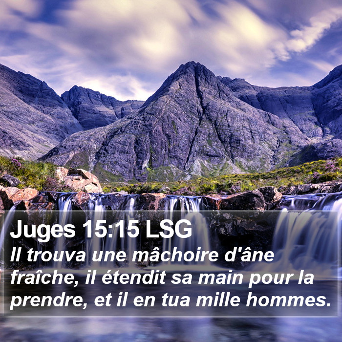 Juges 15:15 LSG Bible Study