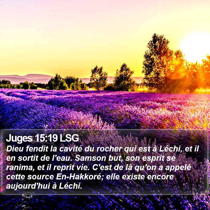 Juges 15:19 LSG Bible Study