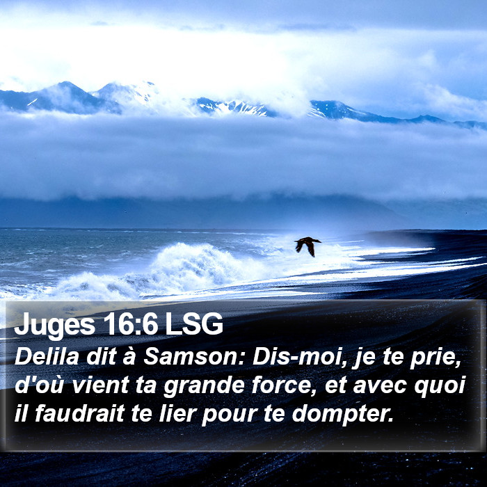 Juges 16:6 LSG Bible Study