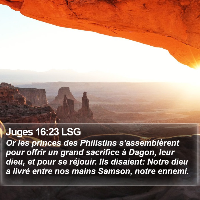 Juges 16:23 LSG Bible Study