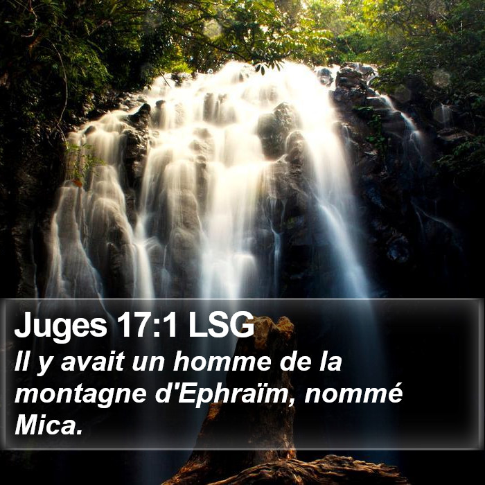 Juges 17:1 LSG Bible Study