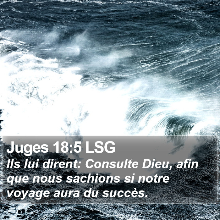 Juges 18:5 LSG Bible Study