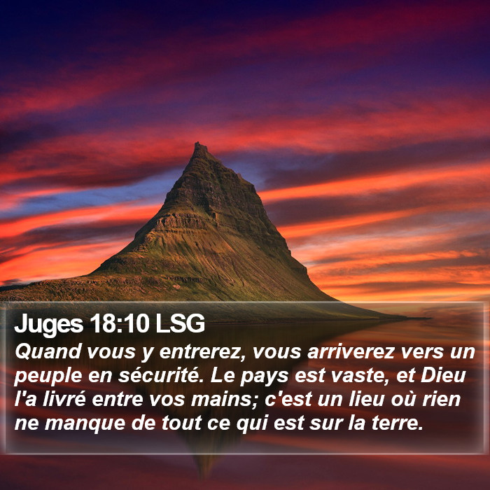 Juges 18:10 LSG Bible Study