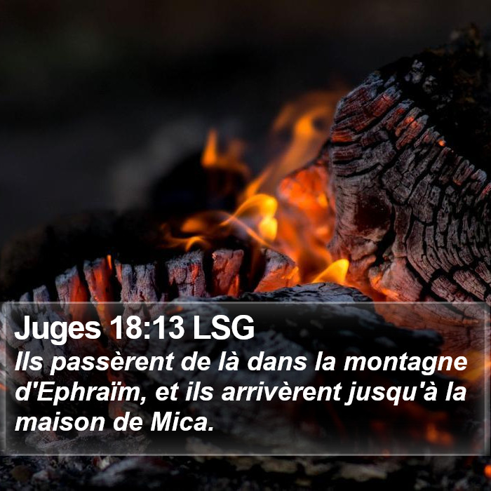 Juges 18:13 LSG Bible Study