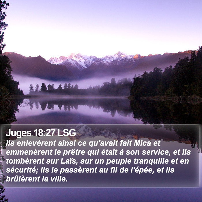 Juges 18:27 LSG Bible Study