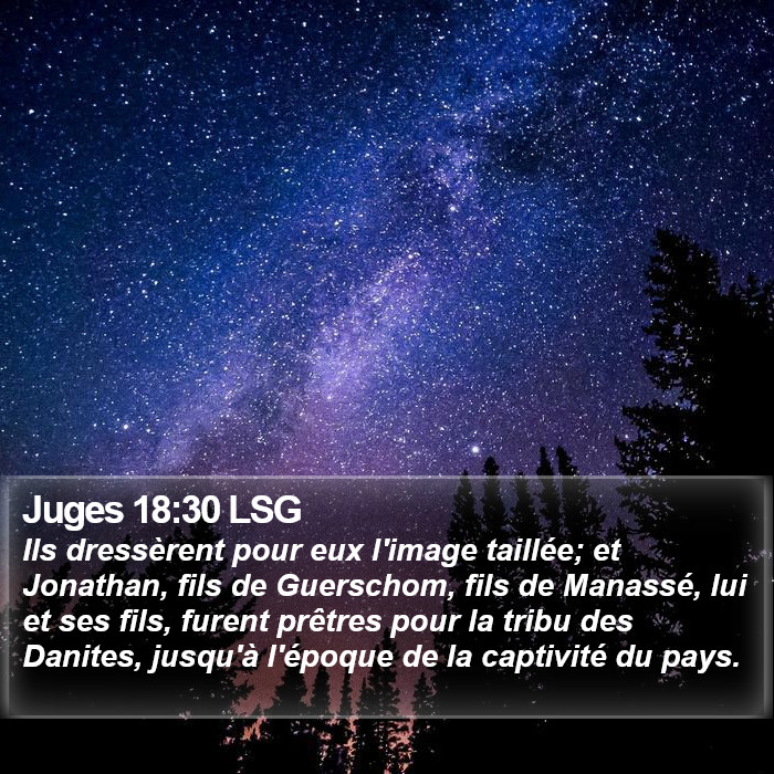 Juges 18:30 LSG Bible Study