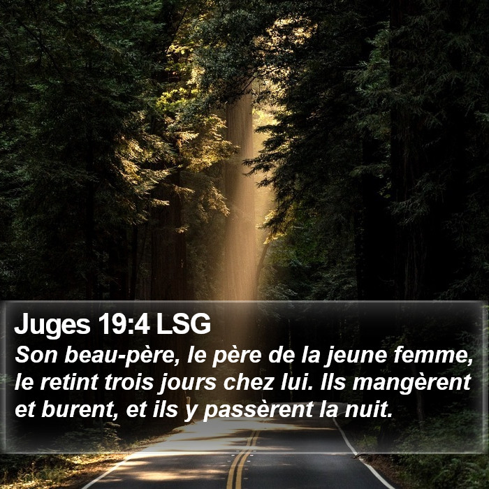 Juges 19:4 LSG Bible Study