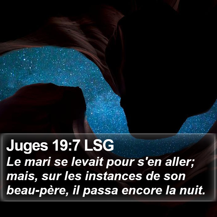 Juges 19:7 LSG Bible Study