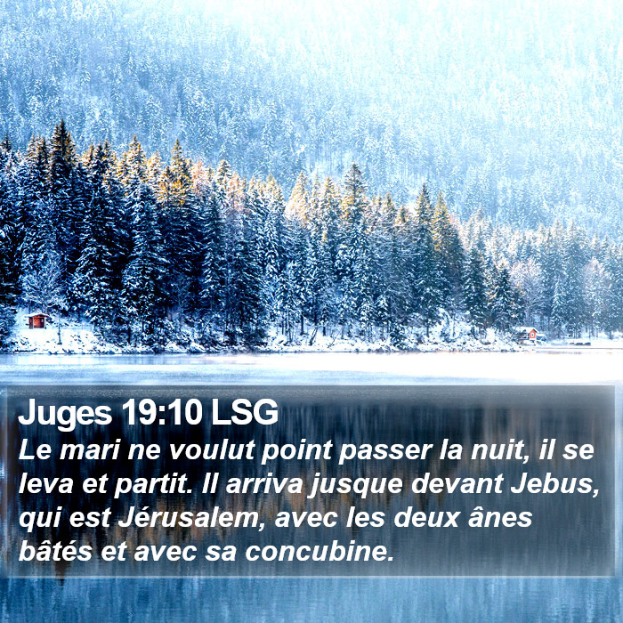 Juges 19:10 LSG Bible Study