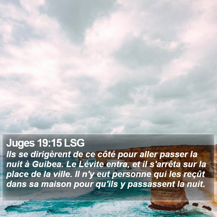 Juges 19:15 LSG Bible Study