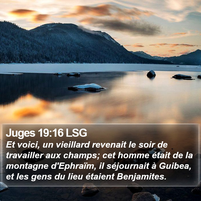 Juges 19:16 LSG Bible Study