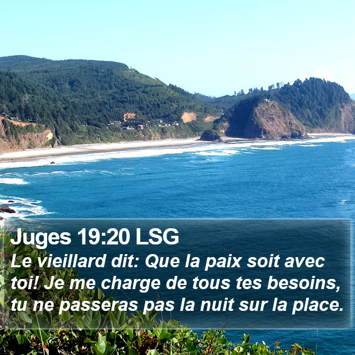 Juges 19:20 LSG Bible Study