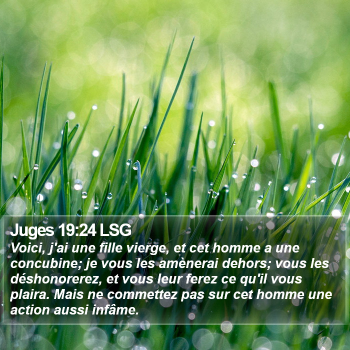 Juges 19:24 LSG Bible Study