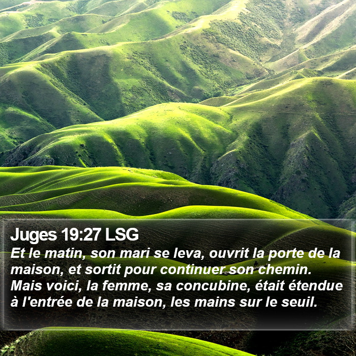 Juges 19:27 LSG Bible Study