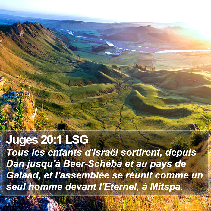 Juges 20:1 LSG Bible Study