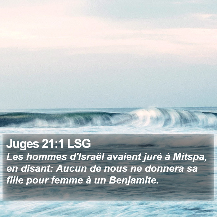 Juges 21:1 LSG Bible Study