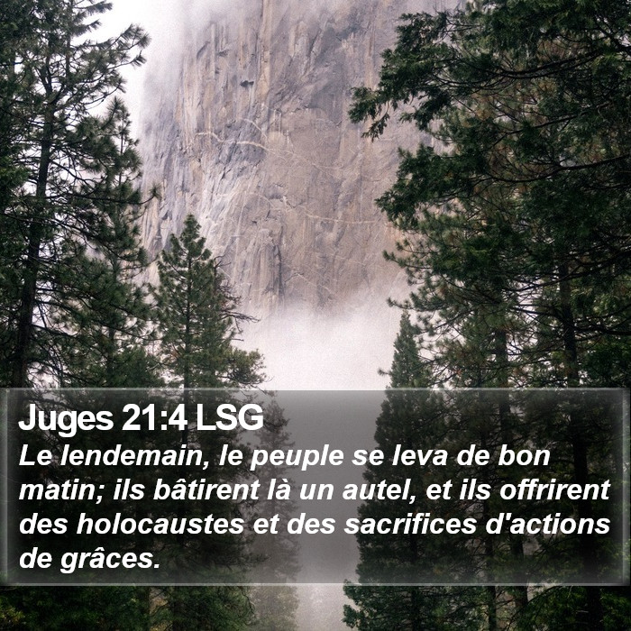 Juges 21:4 LSG Bible Study