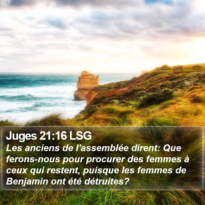 Juges 21:16 LSG Bible Study