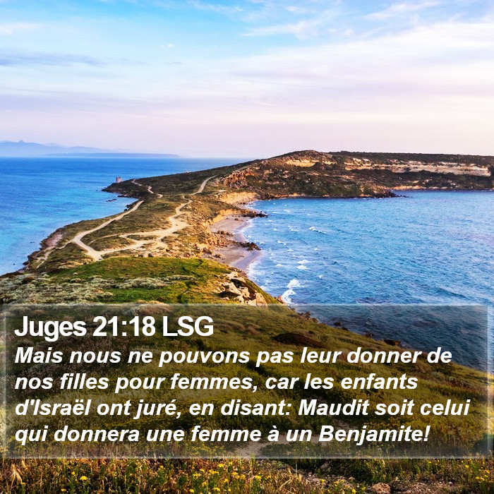 Juges 21:18 LSG Bible Study