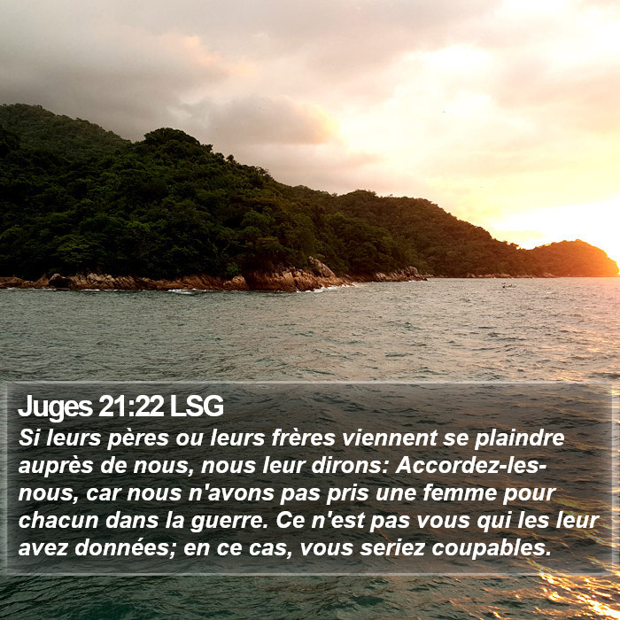 Juges 21:22 LSG Bible Study