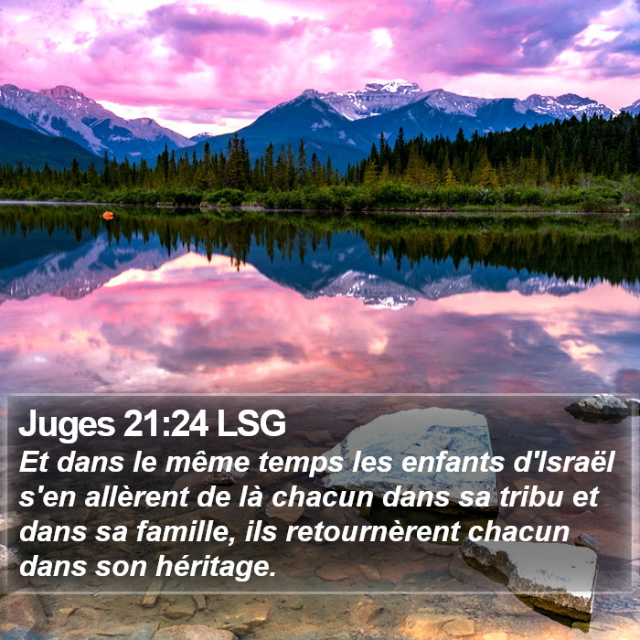 Juges 21:24 LSG Bible Study