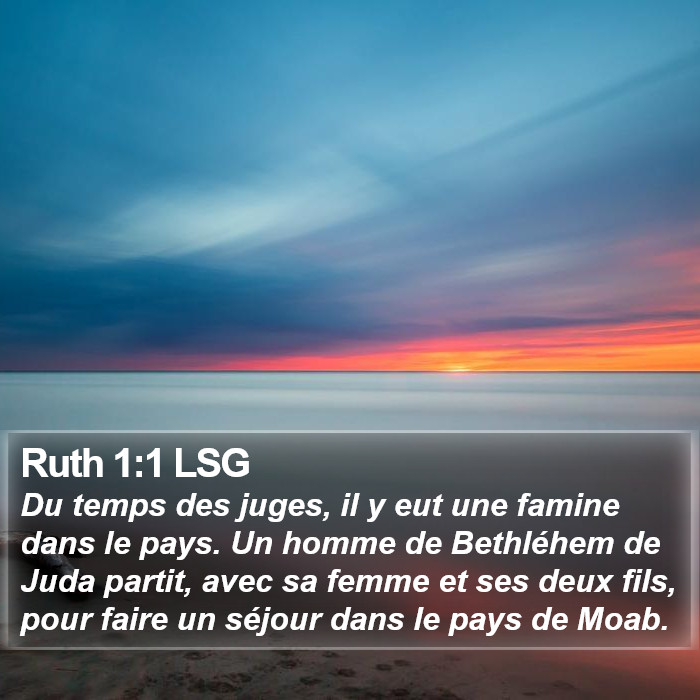 Ruth 1:1 LSG Bible Study