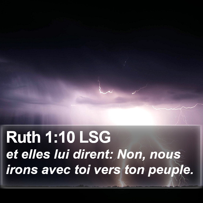 Ruth 1:10 LSG Bible Study