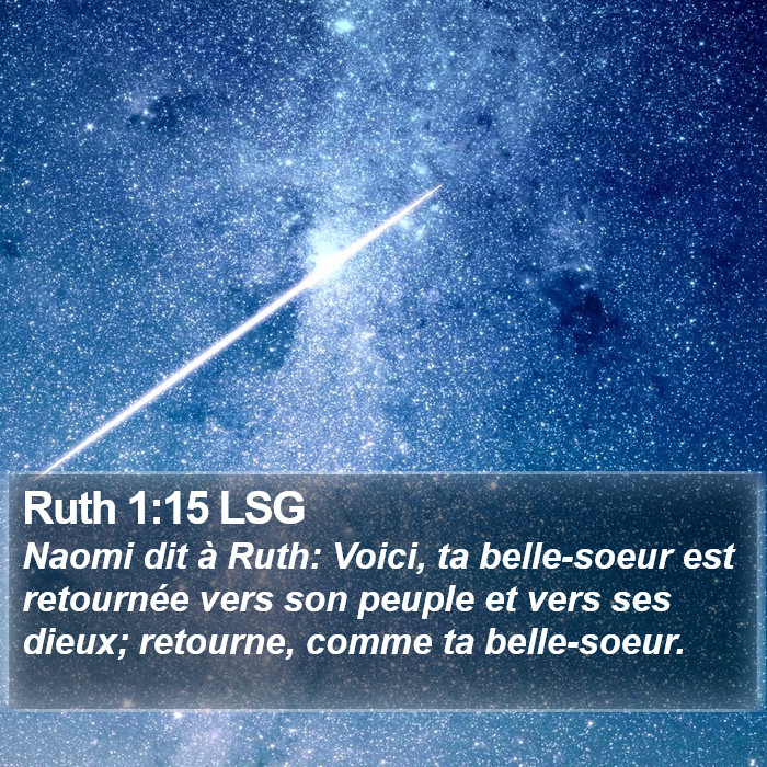 Ruth 1:15 LSG Bible Study