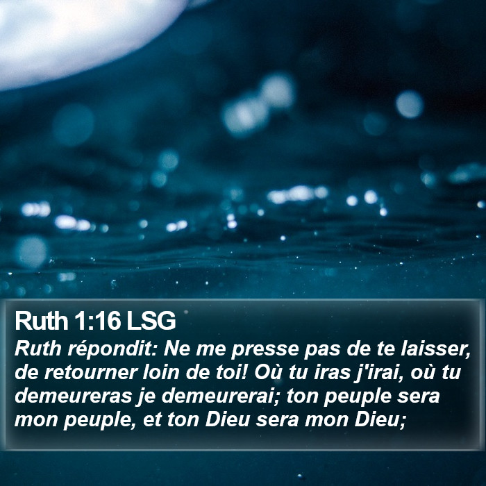 Ruth 1:16 LSG Bible Study