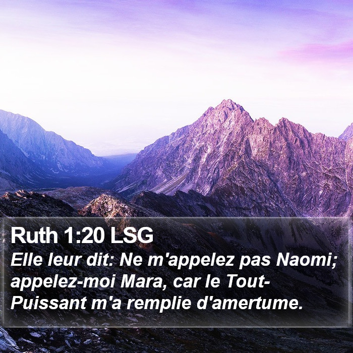 Ruth 1:20 LSG Bible Study