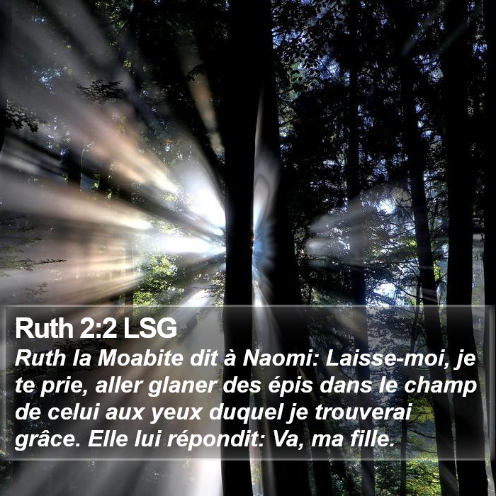 Ruth 2:2 LSG Bible Study