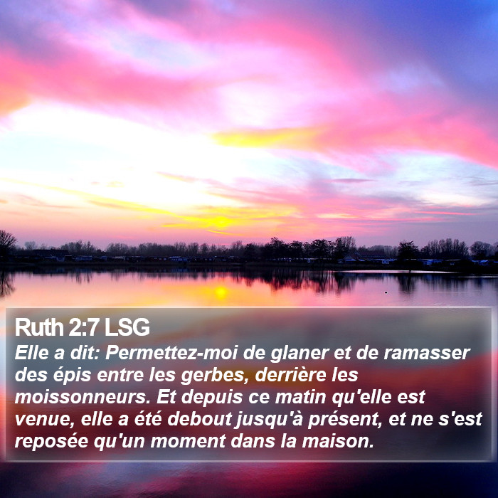 Ruth 2:7 LSG Bible Study