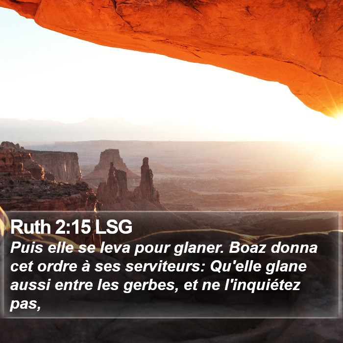 Ruth 2:15 LSG Bible Study