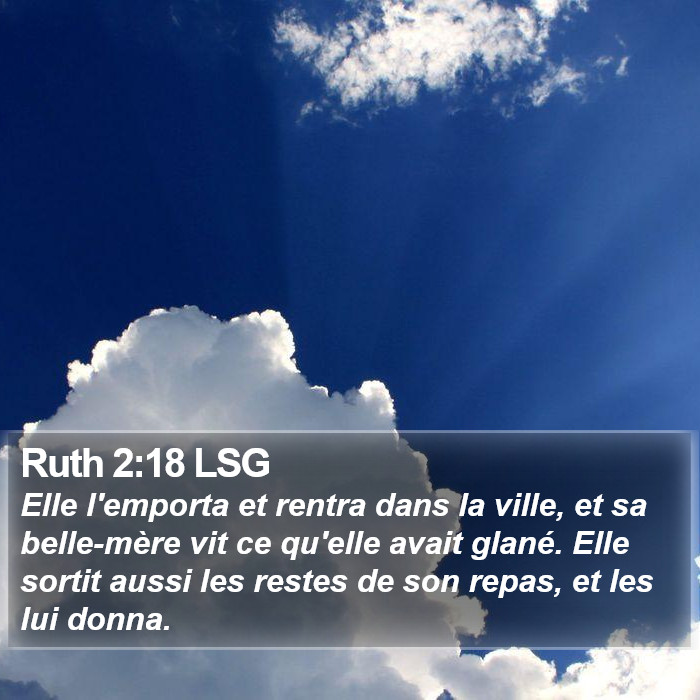 Ruth 2:18 LSG Bible Study