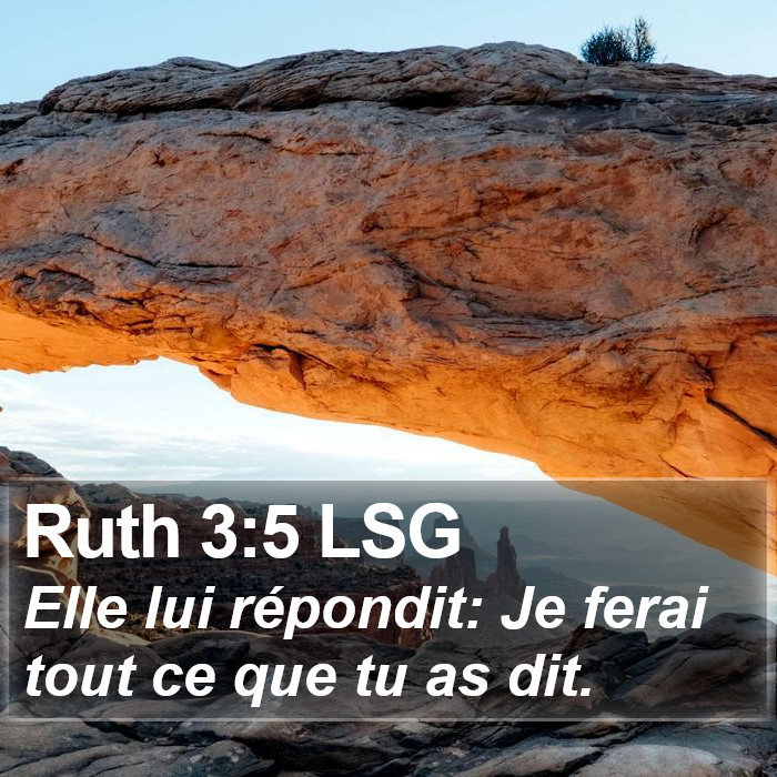 Ruth 3:5 LSG Bible Study