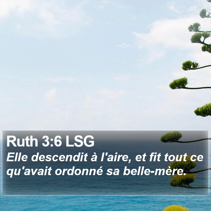 Ruth 3:6 LSG Bible Study