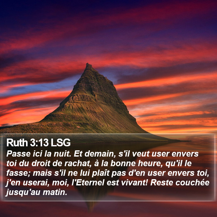 Ruth 3:13 LSG Bible Study