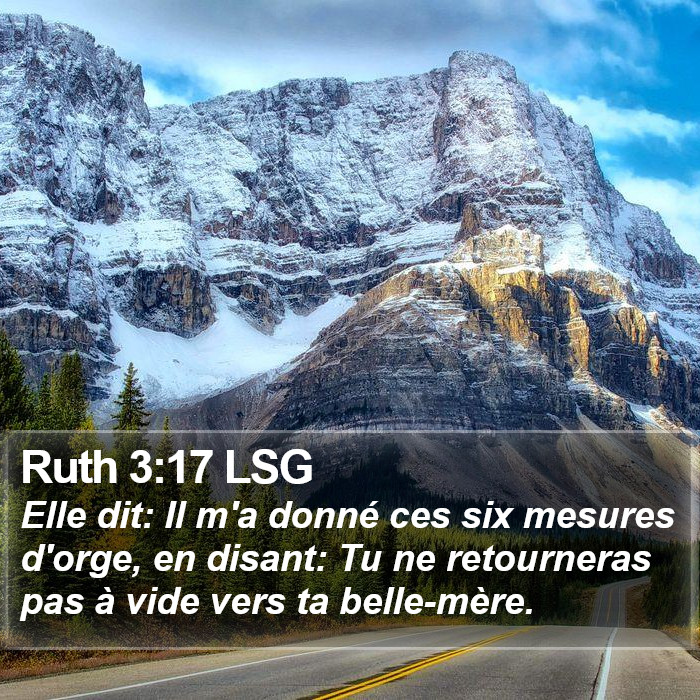 Ruth 3:17 LSG Bible Study