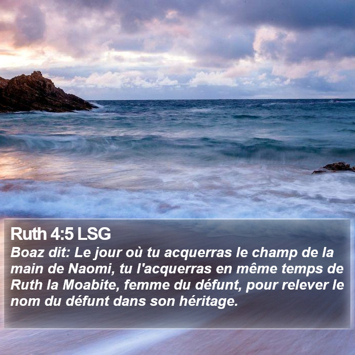 Ruth 4:5 LSG Bible Study