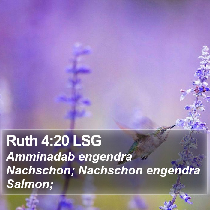 Ruth 4:20 LSG Bible Study