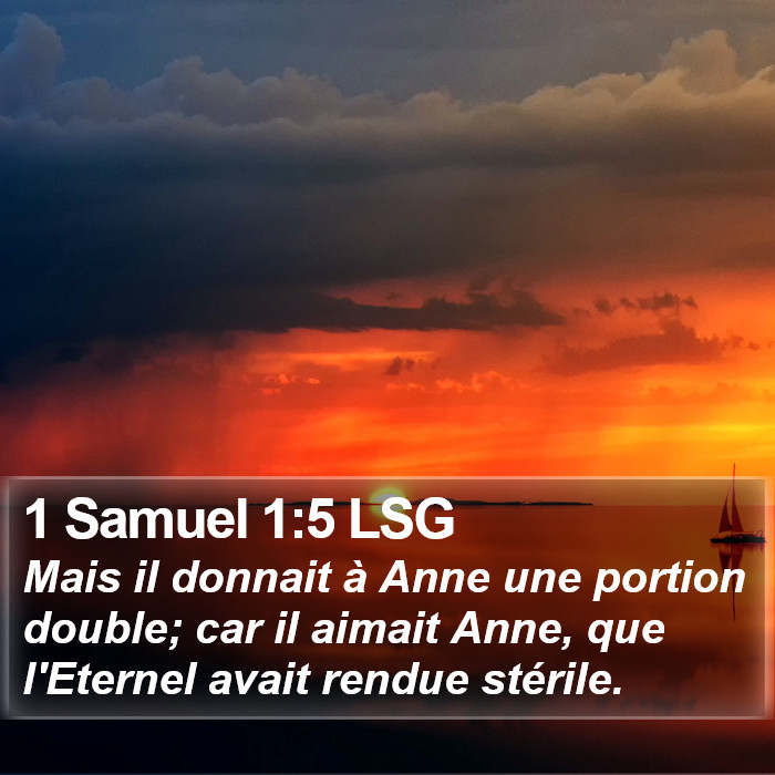 1 Samuel 1:5 LSG Bible Study