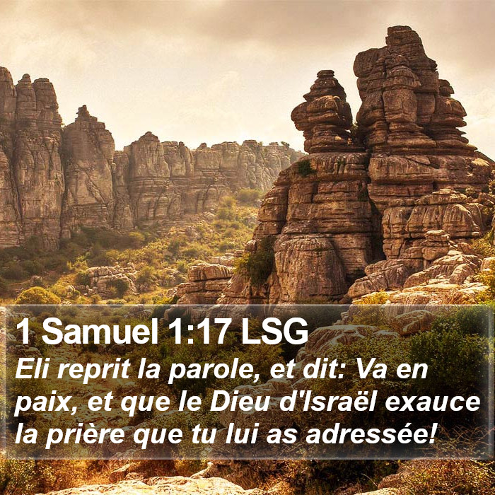 1 Samuel 1:17 LSG Bible Study