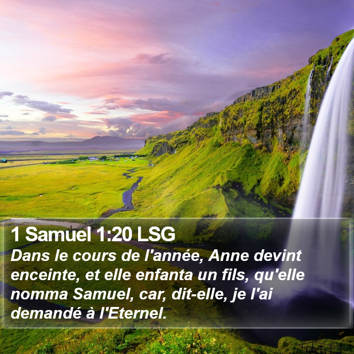 1 Samuel 1:20 LSG Bible Study