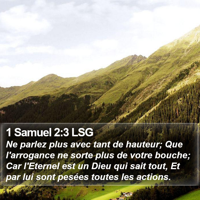 1 Samuel 2:3 LSG Bible Study
