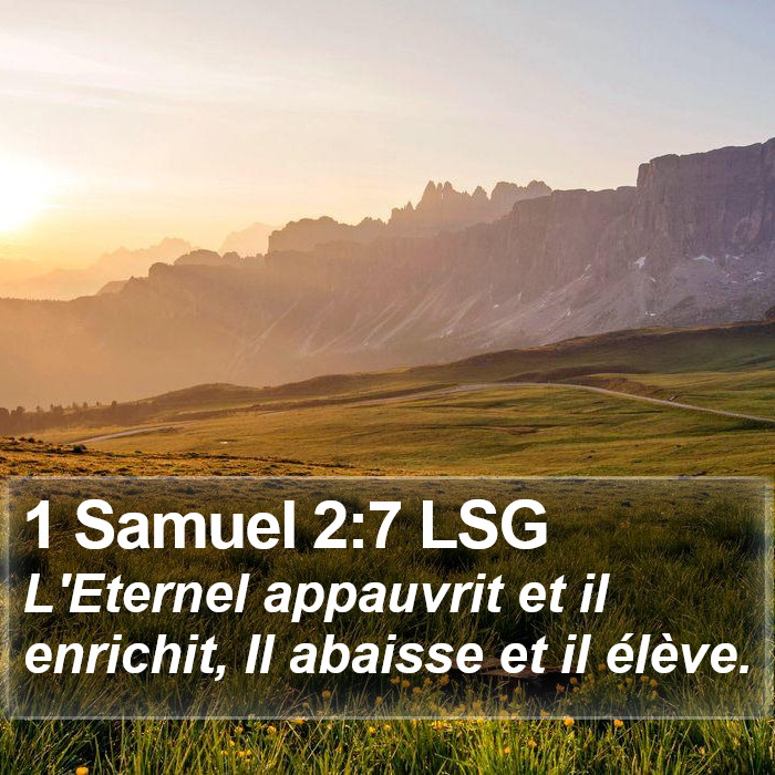 1 Samuel 2:7 LSG Bible Study