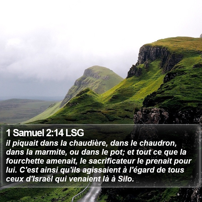 1 Samuel 2:14 LSG Bible Study