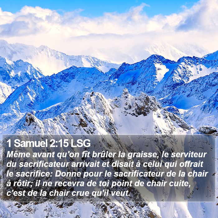 1 Samuel 2:15 LSG Bible Study