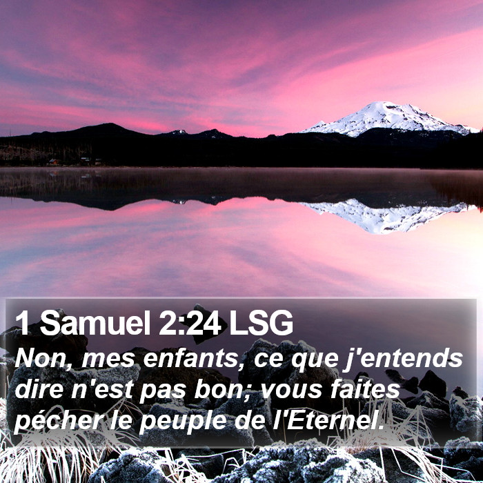 1 Samuel 2:24 LSG Bible Study